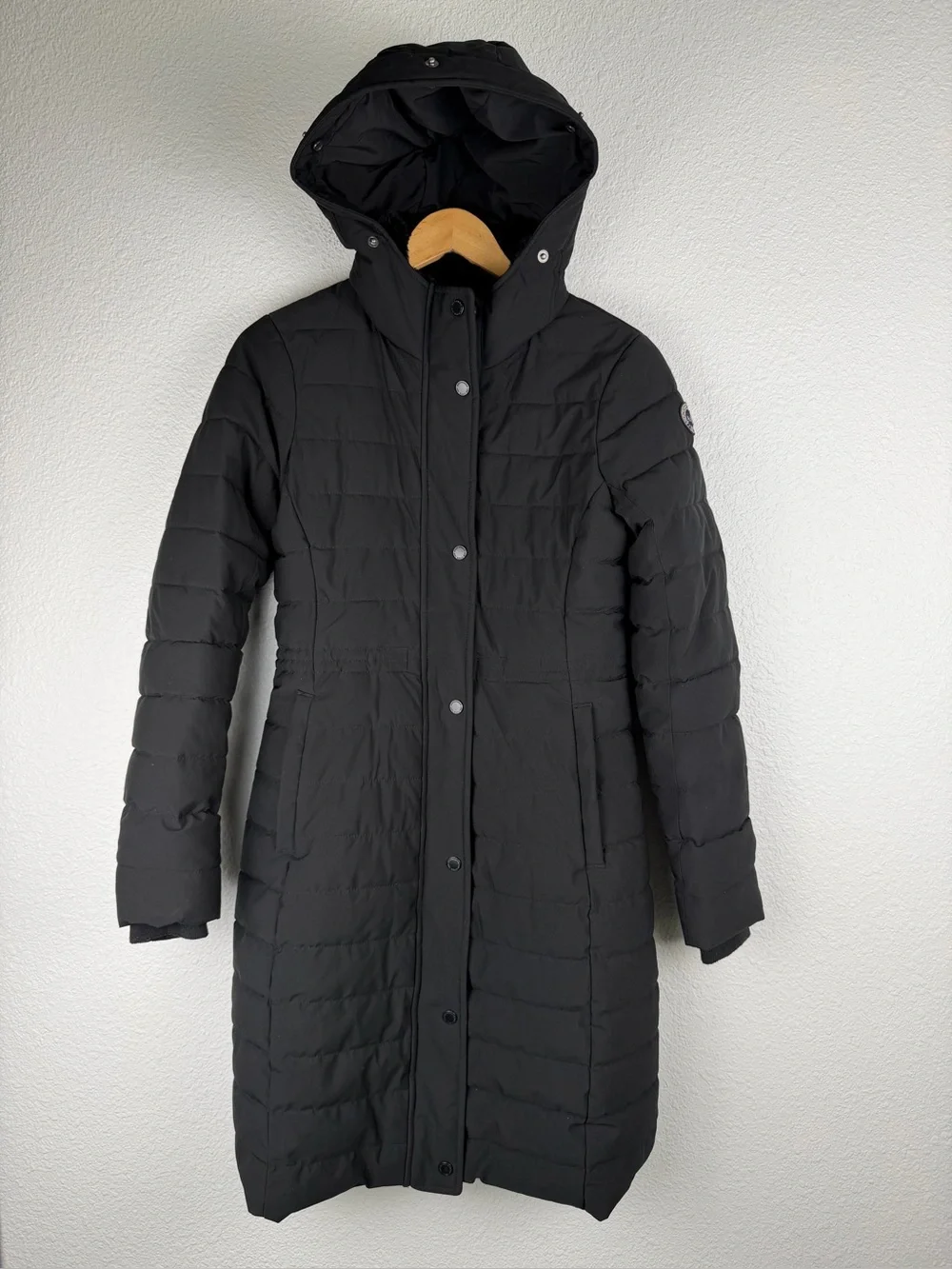 Abercrombie & Fitch women's puffer parka long hooded puffer jacket size XS